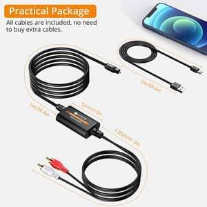 Neoteck 192 kHz Optik SPDIF RCA Erkek Dönüştürücü Dahili Ses Amp